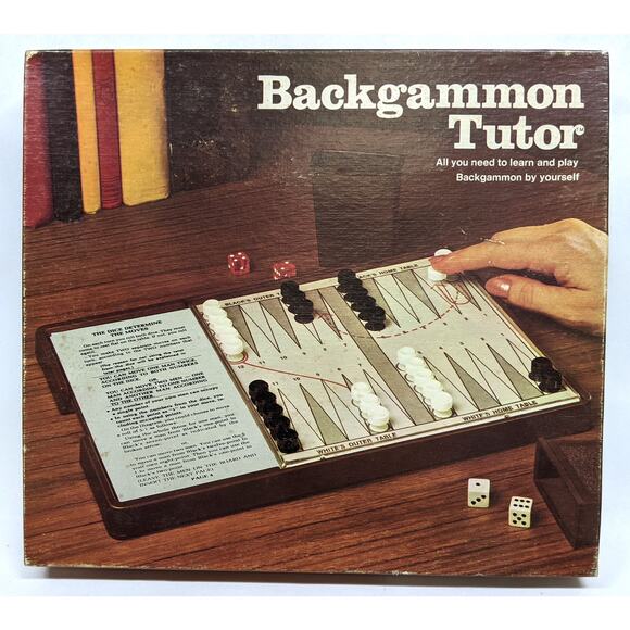 Vintage 1970s Backgammon Tutor Tutorial Board Game - 100% Complete - Picture 2 of 3